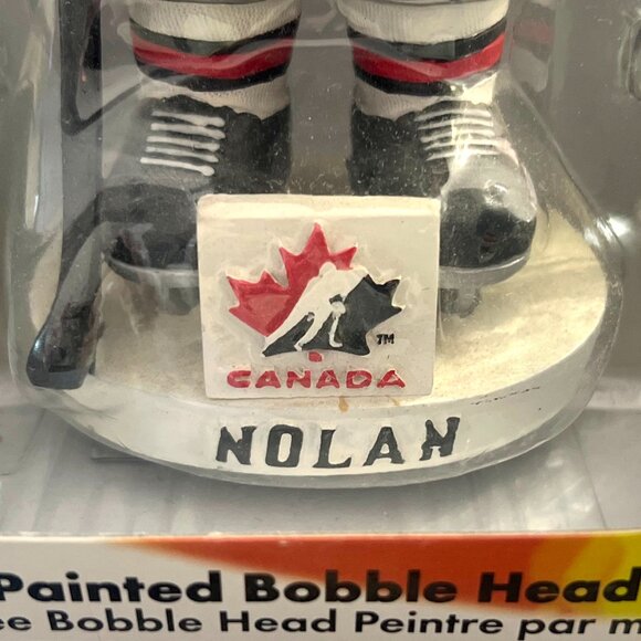 Owen Nolan Hand Painted Bobblehead by Animation In Motion Collectible Series! - Picture 2 of 6